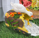 Ducks Gutter Downspout Extension Statues, Garden Decoration, Resin Animal Statue, 3"x4" Downspout Splash Block, Outdoor Decor by GreenHaven Gardens