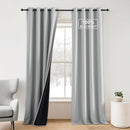 NICETOWN Plylux Blackout Curtains 84 inch Long 2 Panels for Bedroom, Grommet Thermal Insulated Room Darkening Curtains for Living Room Sliding Door Curtians for Patio Glass Door, 52 x 84, Dove Gray by TinyTreasures Baby Boutique