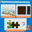 Magnetic Jigsaw Puzzles for Toddlers Kids 3-8 Boys,(3 36-Pieces) Travel Puzzles Toys for Kids Ages 4-6,Take-Along Car Airplane Road Trip Activities Game for 3 4 5 6 7 8 Year Old Birthday Gift by TinyTreasures Baby Boutique