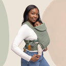 WildBird - Aerial Carrier - 7 to 45 lbs - for Moms, Dads & Caregivers - 100% Natural European Linen Fibers - Versatile & Adjustable - Small Size - Treepie Fabric (Amazon Exclusive) by TinyTreasures Baby Boutique