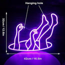 WLHOPE Falling Man Neon Sign Falling into Hole Neon Light Purple LED Neon Signs for Wall Decor USB Drop Into Neon Light Signs for Bedroom Home Bar Man Cave Game Room Party,Gift for Boys by GreenHaven Gardens