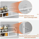 Over The Door Pantry Organizer, 8 Pack Spice Rack Wall Mounted & Hanging Storage Baskets Organizer Wall Mount, Large Capacity Metal Spice Shelf for Kitchen Cabinet, Bathroom, Shower, Home Decor by CozyNest Decor