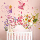 Set of 3 Sheets Size 40x12 Inch Spring Summer Window Cling Sticker Angels, Flowers, and Butterfly Window Stickers, Spring and Summer Decor, Wall, Window Glass Display Stickers (Fairy Theme) by CozyNest Decor