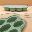 Baby Food Storage Container 2 Pack Silicone Freezer Tray Breast Milk Molds for Homemade Baby Food, Fruit Purees, Vegetable - Keep Your Baby's Meals Fresh and Safe (Matte Blue + Green) by TinyTreasures Baby Boutique