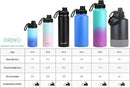 DRINCO Stainless Steel Water Bottle Spout Lid Vacuum Insulated Double Wall Water Bottle Wide Mouth (40oz 32oz 22oz 18oz 14oz) Leak Proof Keeps Cold or Hot (32 oz, 32oz Artic White) by CozyNest Decor