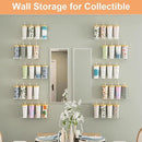 upsimples 16 Pack Acrylic Shelves for Wall Storage, 15" Floating Bookshelves for Kids, Display Shelf Organizer for Bathroom, Bedroom, Living Room, Kitchen, Room Decor, Clear by CozyNest Decor