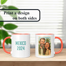 Personalized Coffee Mug, Custom Photo Caricature Gift, Funny Customized Coffee Gift for Men & Women, Custom Mugs with Pictures, Orange 11oz Customized Ceramic Tea Cup by TinyTreasures Baby Boutique