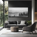SOUGUAN Grey Pictures Wall Decor Forest Artwork Mountain Canvas Painting Landscape Wall Art Prints for Living Room Bedroom Home Hanging Decor 24x48 Inch by CozyNest Decor