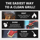 Grill Rescue BBQ Replaceable Cleaning Head, Bristle Free - Durable and Unique Grill Tools for Cast Iron or Stainless-Steel Grates, Barbecue Cleaner by GreenHaven Gardens