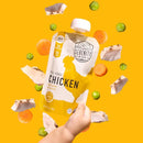 Serenity Kids 6+ Months Baby Food Pouches Chicken Puree - BPA-Free Organic Baby Food - Free-Range Chicken & Pea & Carrot - 3.5 Oz, 6 Pack by TinyTreasures Baby Boutique