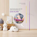 Growth Chart for Wall, Children Height Measurement,3D Removable Growth Height Chart,Splicing Height Ruler for Kids Baby Nursery 79 inch (Purple) by CozyNest Decor