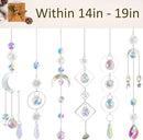 6Pieces Crystal Suncatchers for Window Hanging Sun Catcher with Chain Rainbow Maker Crystal Prisms Decor for Home Garden Party Wedding Ornament Gift Mother Daughter by GreenHaven Gardens