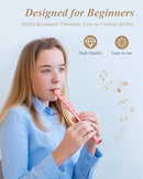 Eastar Soprano Recorder Instrument for Kids Beginners, German Fingering C Key with Cleaning Kit, Thumb Rest, Cotton Bag, Fingering Chart, ERS-21GP, Pink, School-Approved by TinyTreasures Baby Boutique