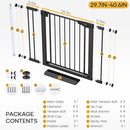 Cumbor 2 Pack 29.7-40.6" Baby Gate for Stairs, Mom's Choice Awards Winner-Dog Gate for Doorways, Pressure Mounted Self Closing Pet Gates for Dogs Indoor, Safety Child Gate with Easy Walk Thru Door by TinyTreasures Baby Boutique