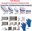 Children's First Aid Kit Refill - Xtra Large Size - 145 First Aid Supplies to Refill 2 Medium First Aid Kits from The Life Safety Pro by TinyTreasures Baby Boutique