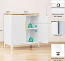 SISESOL White Storage Cabinet with Doors and Shelves,30 inch Small Pantry Cabinet Sideboard with Leg,Accent Cabinets with Storage,Side Floor Cabinets for Home,Kitchen,Coffee Bar,Dining/Living Room by CozyNest Decor