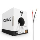 Voltive 22/2 Shielded Riser - CL3R Rated - Bare Copper - 500 Foot Box - White by GreenHaven Gardens