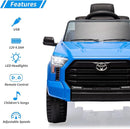 Electric Car for Kids, Licensed Toyota Tundra 12V Electric Truck, Off-Road Kids Pickup Car w/Remote, Spring Suspension & 3 Speeds, LED Headlights, Ride-On Toys for Boys/Girls by TinyTreasures Baby Boutique