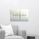 ARTISTIC PATH Coastal Sailboat Canvas Wall Art - Nautical Sailing Picture Ocean Ship Prints Sea Level Boat Painting Artwork for Bedroom by CozyNest Decor