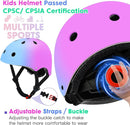 Color Gradient Adjustable Kids Bike Helmet Toddler Skateboard Helmets Boys Girls Child Ventilation Helmet for Multi-Sports Skating Cycling Scooter Balance by TinyTreasures Baby Boutique