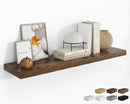 RICHFOCUS 48Inch Floating Shelves for Wall 1 Pack Shelves for Bedroom|Kitchen|Bathroom Wall Mounted Rustic Wood Floating Shelf with Invisible Brackets for Books|Storage|Decor, Rustic Brown by CozyNest Decor