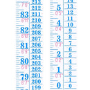 Tatuo Growth Chart Wall Labels Height Indicator Tape Ruler Growth Chart Decor Height Indicator Adhesive Ruler for Home Room Measuring(Blue) by TinyTreasures Baby Boutique