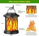 KOOPER Hanging Solar Lights Lantern Outdoor, Flickering Flames Solar Outdoor Lights, Solar Lanterns Outdoor Waterproof with Bigger Solar Panel, Auto ON/Off Solar Lantern for Yard Garden Decor, 2 Pack by GreenHaven Gardens