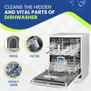 True Fresh Dishwasher Cleaner & Deodorizer Tablets 18-Pack, 20g Each - Powerful Limescale & Odor Removal - Deep Clean for Sparkling Dishwashers - Safe, Effective, and Compatible with All Models by TinyTreasures Baby Boutique