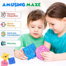 Sensory Fidget Toys for Kids: 8 Pack Gel-Filled Maze Squeeze for Children - Calming Autism Toys for Classroom by TinyTreasures Baby Boutique