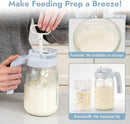 Papablic 32oz Formula Mixing Pitcher Lid, Breastmilk Pitcher Mixing Handle & Flip Locking Spout for Mixing Formula/Breastmilk/Protein Powder/Coffee, Blue by TinyTreasures Baby Boutique