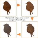 5PCS Metal Bird Silhouette with Rusty, Rusty Birds Decoration, Metal Birds Statues, Lifelike Patina Metal Birds Garden Ornaments Silhouette by GreenHaven Gardens