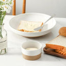 Pasta Bowls 32 OZ,Ceramic Salad Serving Bowls Set of 2,Large 8.7 inch Shallow Bowls Plates for Fruit,Noodle,Dinner,Soup Bowls for Christmas Gift,Dishwasher & Microwave Safe,White by CozyNest Decor