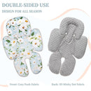 Pea Pod Baby Head Support for Newborn, 2 in 1 Infant Head Body Support for Girls Extra Soft Breathable Cushion Insert by TinyTreasures Baby Boutique