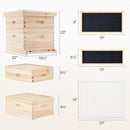 CREWORKS Bee Hive Boxes 10 Frame Langstroth Beehive, Bee Keeping Starter Kit Includes 1 Super Bee Box & 1 Bee Brood Box with Beehive Frames and Foundation, 2 Layers Complete Bee Hive Kit by GreenHaven Gardens