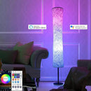 BLUEYE Floor Lamp,RGBCW 2700K-6500K,APP & Remote&Smart Voice Control, 2 X 60W Equivalent, No Hub Required,Compatible with Alexa Google Assistant, 60'' Standing Lamp for Bedroom, Similar Fabric by CozyNest Decor
