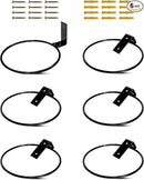 vensovo 6 Inch Metal Wall Mounted Plant Holder - 6 Pack Flower Pot Hanger Rings, Wall Planter Ring Holders Bracket Hooks Heavy Duty for Indoor and Outdoor Decor by GreenHaven Gardens