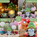 Solar Mushroom Gnomes Garden Statues Outdoor Decor with Night Glow,Cute Fairy Garden Statues for Yard,Pathway,Lawn Art Ornamen,Spring,Easter,Birthday Christmas Women Mom Gift Idea by CozyNest Decor