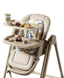 Multi Functional All in 1 Baby High Chair Swings for Infants Foldable Rocking 8 Level Height Adjustment Eco Friendly Washable PU Cushion Ultimate Baby Feeding Chair (Gray) by TinyTreasures Baby Boutique