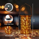 Mothers Day Gifts,Solar Lanterns Outdoor Hanging Lantern Lights, Dragonfly Hollowed-Out Metal Decor Lantern, Waterproof LED Decorative Garden Light - Delicate Garden Decoration for Patio, Yard by GreenHaven Gardens