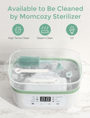 Momcozy Bottle Brush Set - Baby Bottle Cleaner Kit with Silicone Brush, Nipple Brush, Straw Brush, Soap Dispenser, Drying Rack - 7 in 1 Bottle Cleaning Tool for Home and Travel by TinyTreasures Baby Boutique