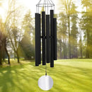 ASTARIN Outdoor Deep Tone,45Inch Sympathy Wind Chimes for Outside with 6 Tubes Tuned Relaxing Melody,Memorial Wind Chimes Large for Mom,Garden Decor,Black by CozyNest Decor