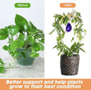 Zopeal 4 Pack Small Metal Plant Trellis Indoor 17 Inch Mini Gold Garden Trellis Potted Plant Support Stake Houseplant Trellis with Agate for Indoor Outdoor Climbing Plants Vine Flower Pot Plant Decor by GreenHaven Gardens