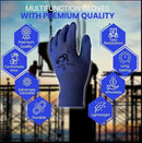 10 OR 20 Pairs Work Gloves–Heavy Duty Rubber Coated Safety Work Gloves–Multipurpose Gloves by GreenHaven Gardens