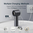 JISULIFE Handheld Fan Pro Series - Extreme Cooling Output: 1-100 Speed Scroll Wheel, Metal Body, Digital Display, 1.5H Fast Charge, 5000mAh-Portable Fan for Travel Outdoor, Gifts for Women Men(Grey) by TinyTreasures Baby Boutique