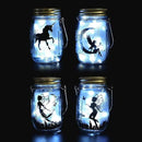 Solar Mason Jar Lights Lids, 8 Pack 30 Led Fairy Lights(Jars Not Included), Outdoor Hanging Mason Jar Solar Lights, Fairy in a Jar Solar Firefly Lights for Patio Garden Table Decor by GreenHaven Gardens