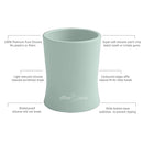 otterlove Silicone Baby & Toddler Training Cup - Pediatric OT Approved - 100% Platinum Pure LFGB Silicone - Unbreakable - Plastic Free - Tiny Cup Perfect for Baby Led Weaning (Sage) by TinyTreasures Baby Boutique