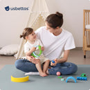 Baby Play Mat for Floor,1.3'' Thick Memory Foam Play Mat,50''x50'' Tummy Time Mat with PU Leather,Cushioned & Waterproof Playpen Mats,Non Slip Crawling Padded for Toddlers,Infants,Kids by TinyTreasures Baby Boutique