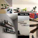 Giftgarden 47 Inch Long Floating Shelves for Wall, Rustic Picture Ledge Large Shelf for Living Room Bedroom Bathroom Kitchen, Set of 3 Different Sizes by CozyNest Decor