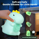 Dinosaurs Alarm Clock with Night Light for Kids with Sleep Training and Sound Machine, Rechargeable Silicone Lamp OK to Wake Clock，Cute Animal Tabletop Lamp, Perfect Sleep Companion for Boys Girls by TinyTreasures Baby Boutique