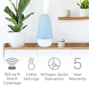 Pure Enrichment PureSpa XL 3-in-1 Cool Mist Humidifier, Essential Oil Diffuser & Mood Light - 2L Tank Provides Powerful Mist Coverage up to 350 sq ft in Bedroom, Office & Large Rooms by TinyTreasures Baby Boutique